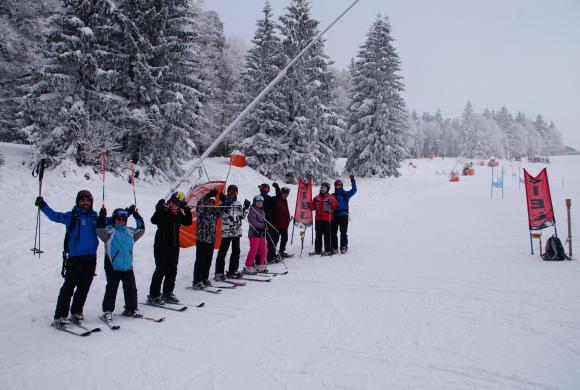 Unsere Schneetiger beim Wintersportcamp in Grünau