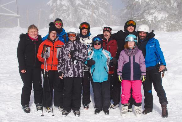 Die Schneetiger beim Wintersportcamp in Grünau